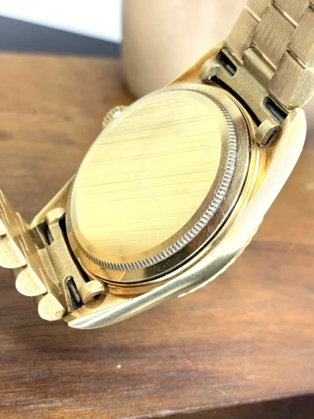 Geneve Men's Watch Vintage Swiss Automatic Day Date 14k Yellow Gold 109.1g 35mm